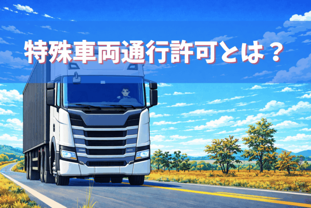 特殊車両通行許可とは？制度の概要をわかりやすく解説