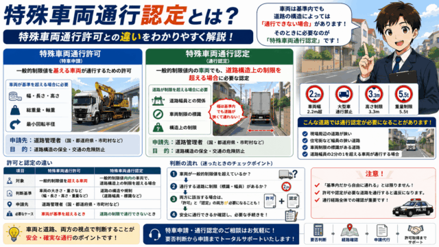特殊車両通行許可が必要な道路とは？道路法上の道路と適用外道路を解説