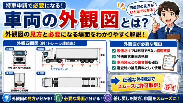 車両の外観図とは？外観図の見方と必要になる場面を解説