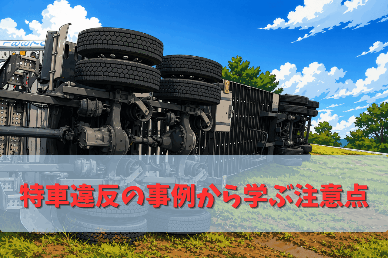 特車違反の事例から学ぶ注意点｜現場で起きるズレと実際の違反傾向