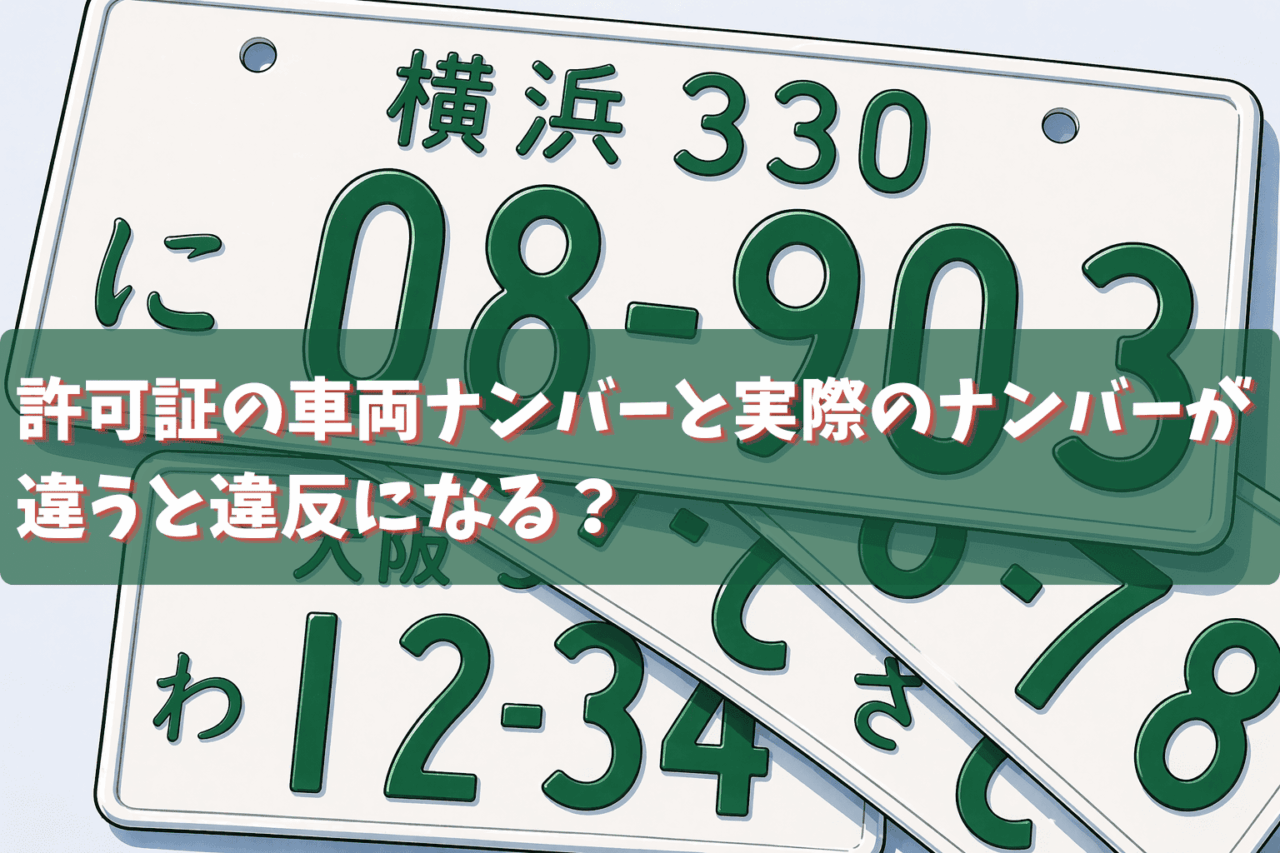 特車許可の車両番号が違うと違反？ナンバー不一致の扱いを解説