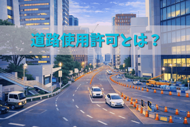 道路使用許可とは？初心者向けにわかりやすく解説【1号〜4号・申請手続きまで】