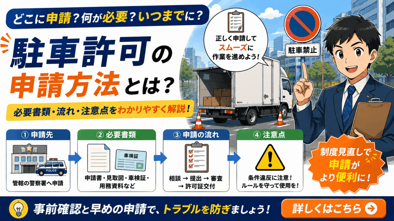 駐車許可の申請方法とは?必要書類・流れ・注意点をわかりやすく解説