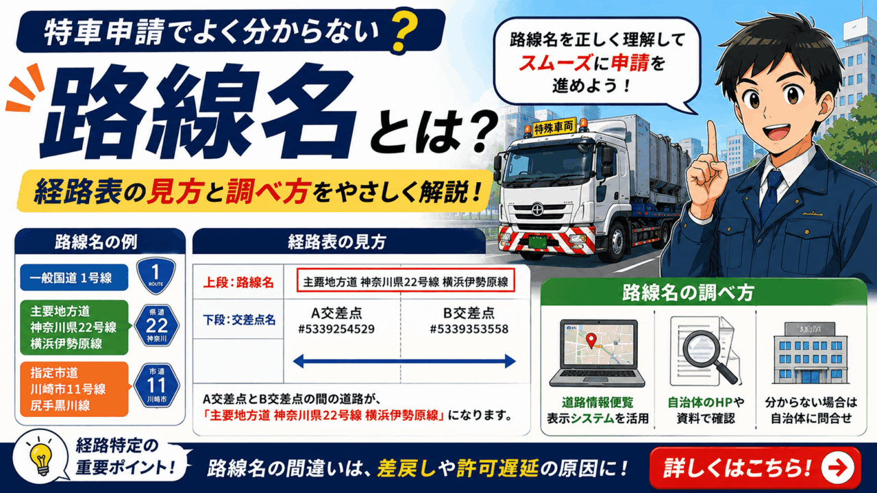 路線名とは？経路表の見方や路線名の調べ方をわかりやすく解説